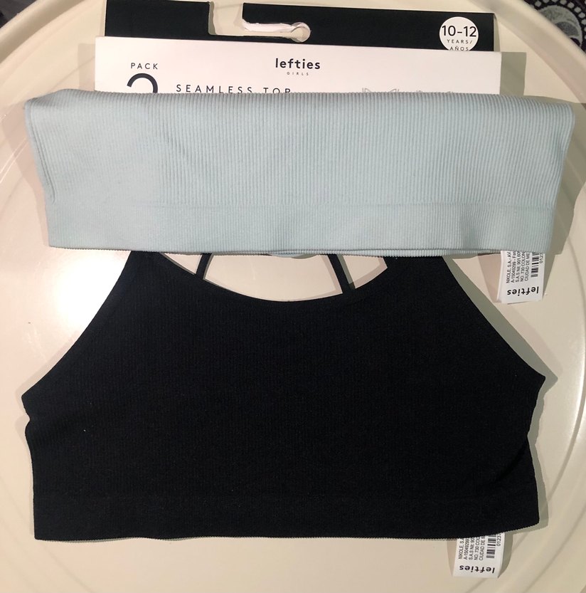 2'li Paket Mavi Seamless Spor Sütyeni 10-12 yaş - Görsel 2