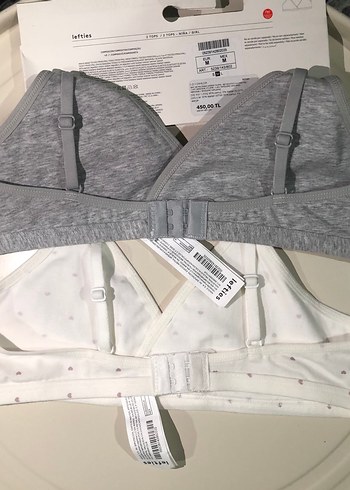 Baskılı Beyaz Spor Sütyeni 2'li Paket M - Görsel 3