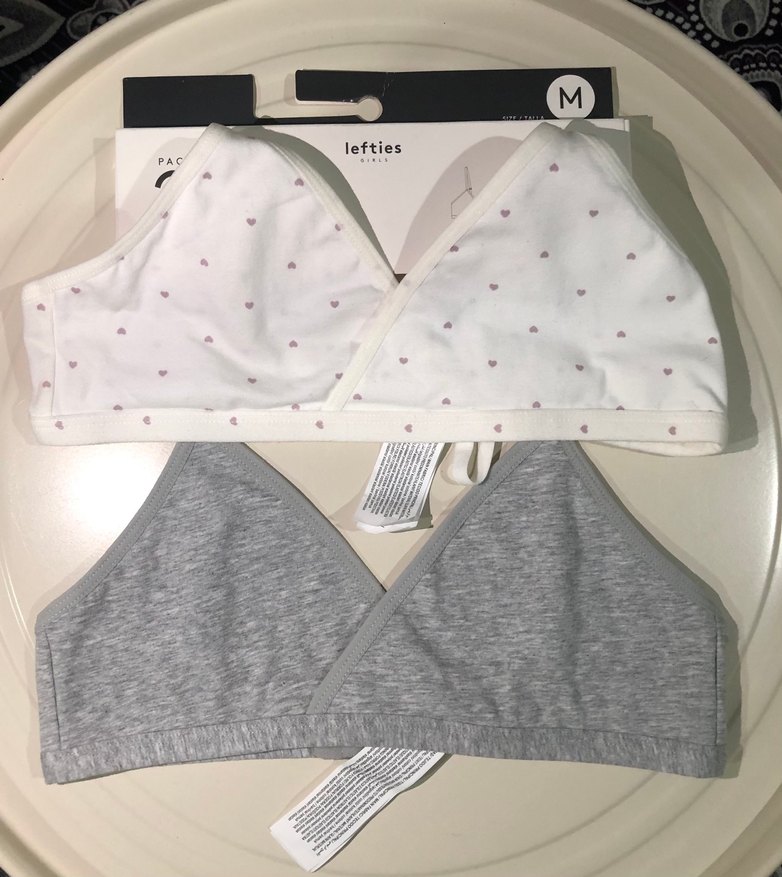 Baskılı Beyaz Spor Sütyeni 2'li Paket M - Görsel 2