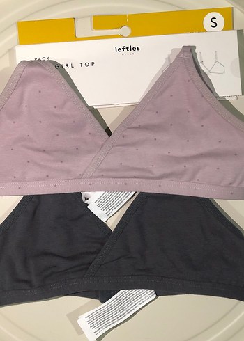 Lefties 2'li Mor ve Gri Baskılı Sütyen - Görsel 2