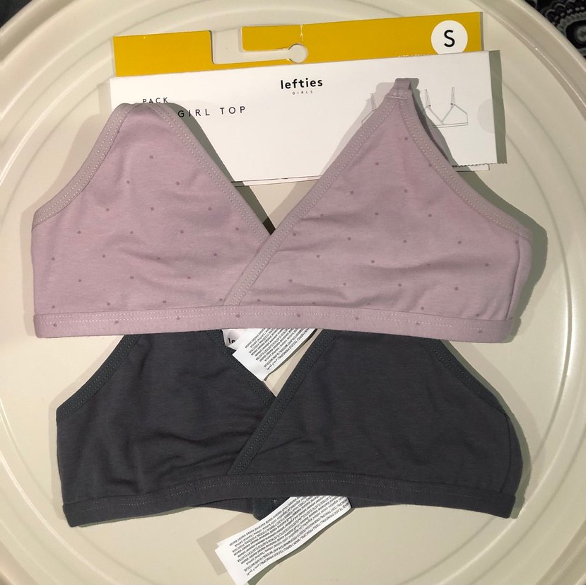 Lefties 2'li Mor ve Gri Baskılı Sütyen - Görsel 2