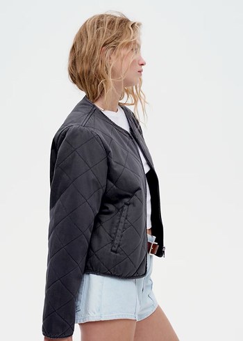 36 Beden gri Renk H&M Kapitone ceket