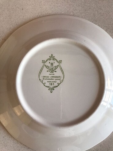 Beden Vintage Antika İtalyan pasta tabağı