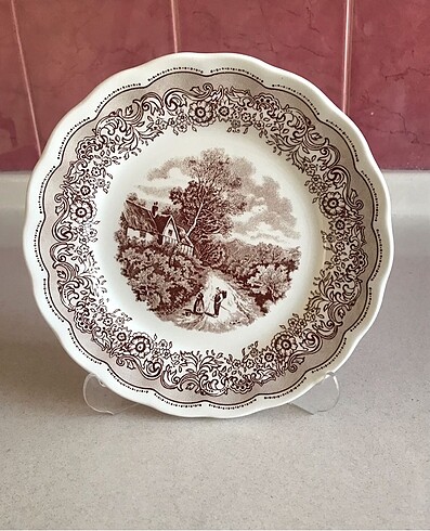 Vintage Antika İtalyan pasta tabağı
