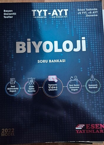 Esen Yayınları Tyt/Ayt Biyoloji Soru Bankası 