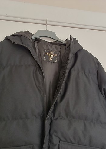 xxl Beden Siyah Kışlık Mont, Kemerli, Street Style