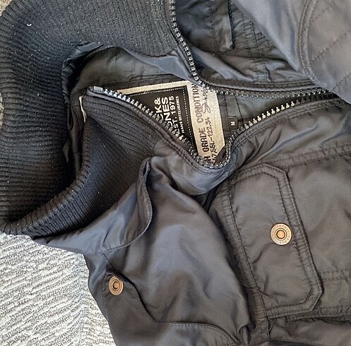 m Beden siyah Renk Unisex mont Y2k