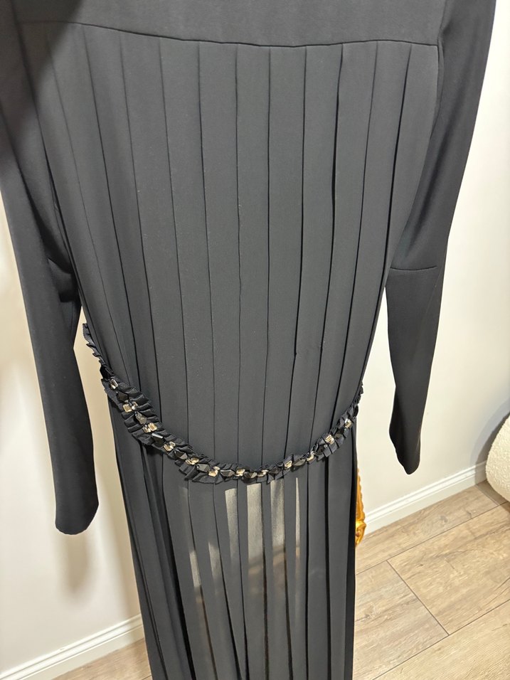 Zincir Detaylı Siyah Gotik Kadın El Zinciri ghisa marka - Görsel 3