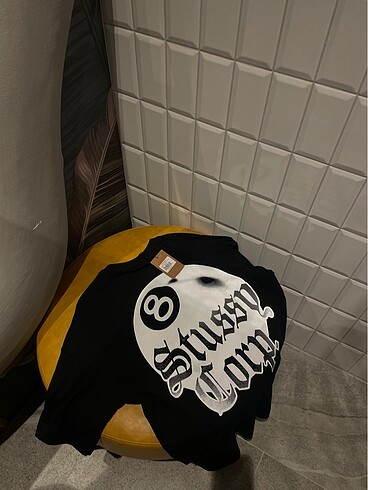 Les Benjamins ORİJİNAL STUSSY CORP SİYAH TSHİRT ETİKETLİ