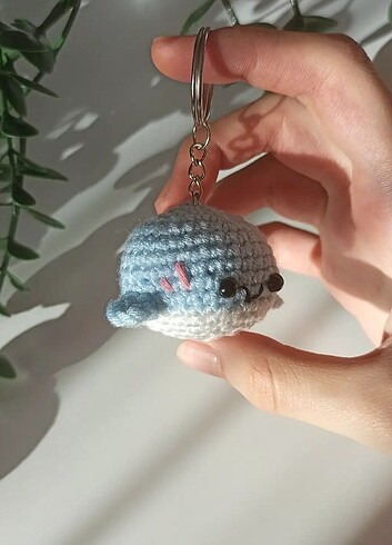  Beden Balina anahtarlık amigurumi 