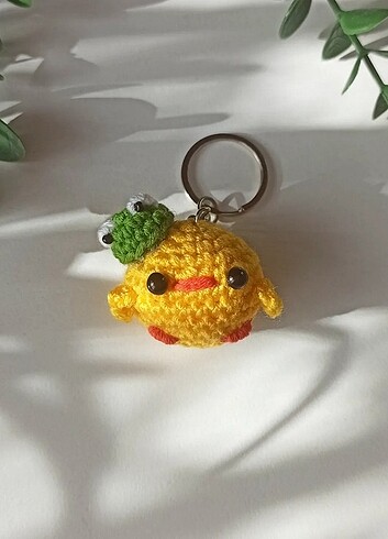 Civciv anahtarlık amigurumi