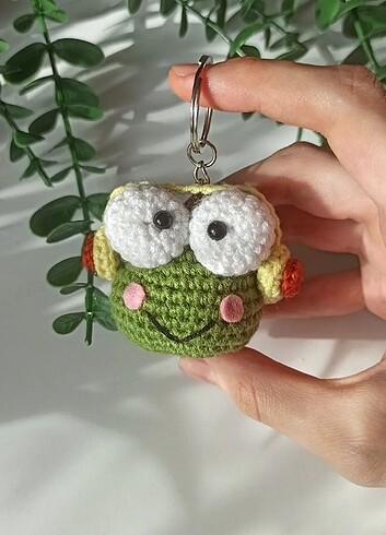 Keroppi anahtarlık amigurumi 