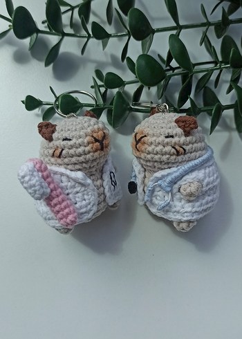 savcı capybara anahtarlık