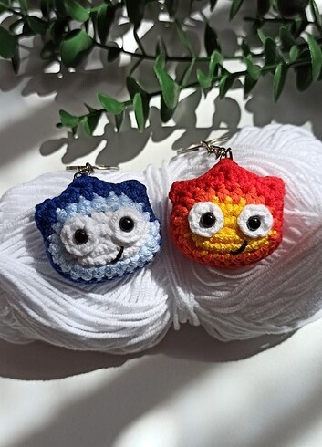 Calcifer çift anahtarlık 