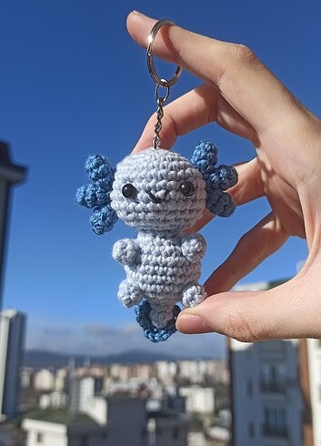 Beden Axolotl anahtarlık