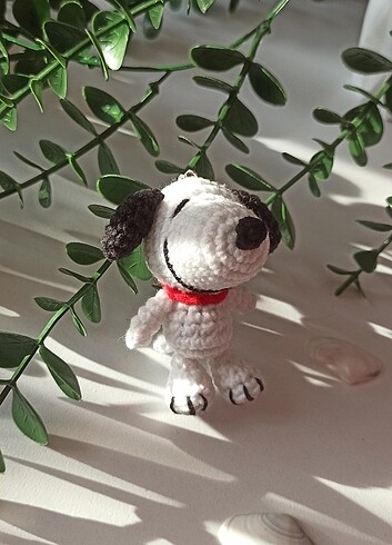 Beden beyaz Renk Snoopy anahtarlık