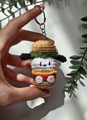 Beden çeşitli Renk Pochacco hamburger anahtarlık