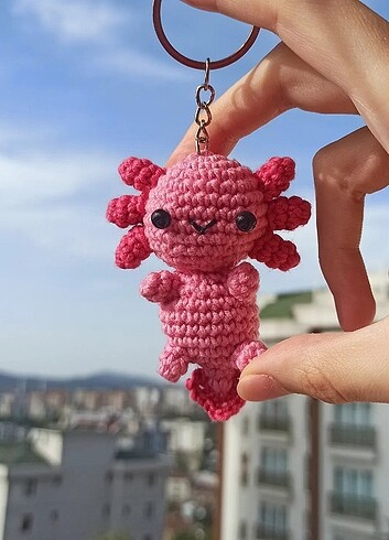 Axolotl anahtarlık