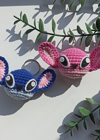 Beden Stitch anahtarlık çifti