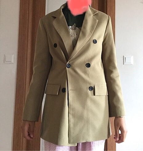 m Beden haki Renk Haki Blazer Ceket