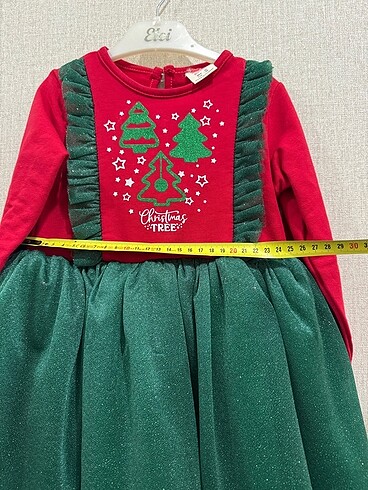 18-24 Ay Beden Uzun kollu simli elbise