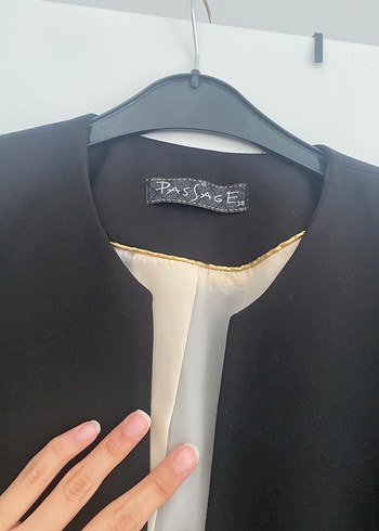 Diğer Düğmeli Siyah Kadın Blazer Ceket