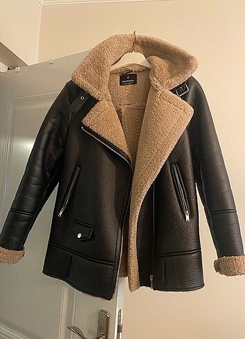 Stradivarius deri biker ceket