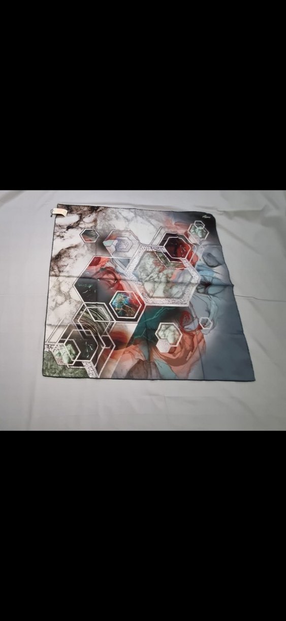 Turkuaz Renkli eşarp - Görsel 2