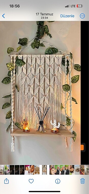 Ikea Makrome duvar süsü