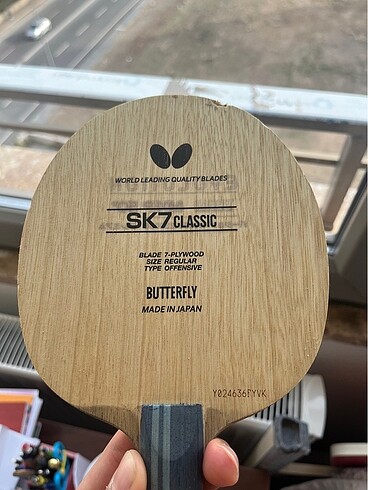 Butterfly SK7 classic masa tenisi raket tahtası