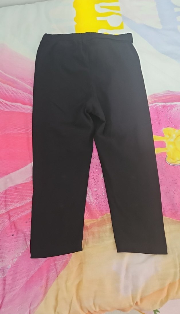 Kızlar için pembe baskılı kapri - Görsel 2