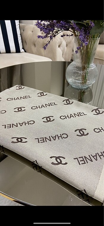 Chanel çift taraflı kaşmir şal