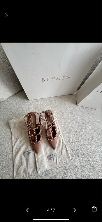 38 Beden ten rengi Renk Valentino topuklu ayakkabı