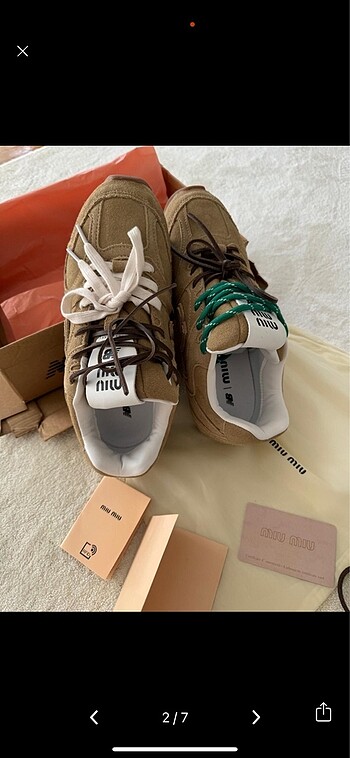38 Beden camel Renk New balance & Miu miu sneakers