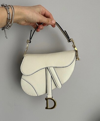 Beden beyaz Renk Dior saddle çanta
