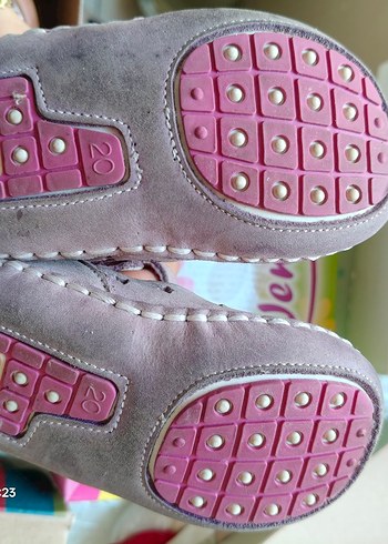 Pembe Nakışlı Kız Bebek İlk Adım Ayakkabısı - Görsel 3