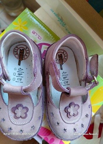 Pembe Nakışlı Kız Bebek İlk Adım Ayakkabısı - Görsel 2