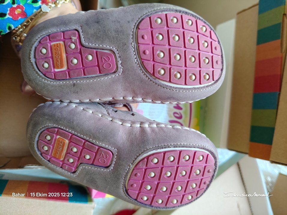 Pembe Nakışlı Kız Bebek İlk Adım Ayakkabısı - Görsel 3