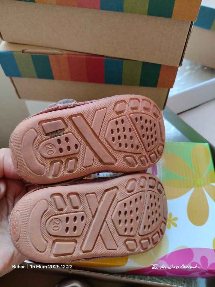 Pembe Kız Bebek Tokalı İlk Adım Ayakkabısı - Görsel 4