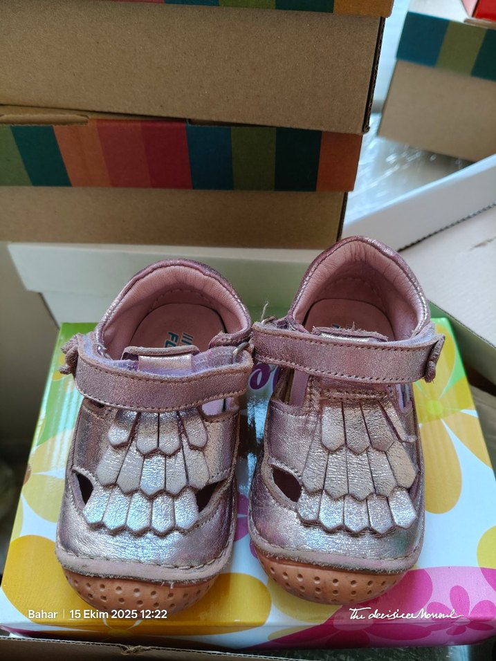 Pembe Kız Bebek Tokalı İlk Adım Ayakkabısı - Görsel 2