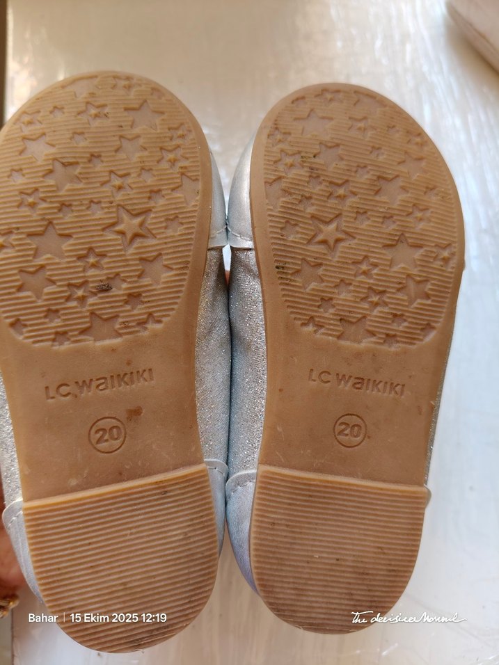 Kız Çocuk Gri Bantlı Babet Ayakkabı - Görsel 2