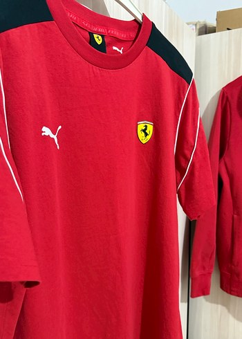 Puma Ferrari Tişört Orjinal Kırmızı - Görsel 2