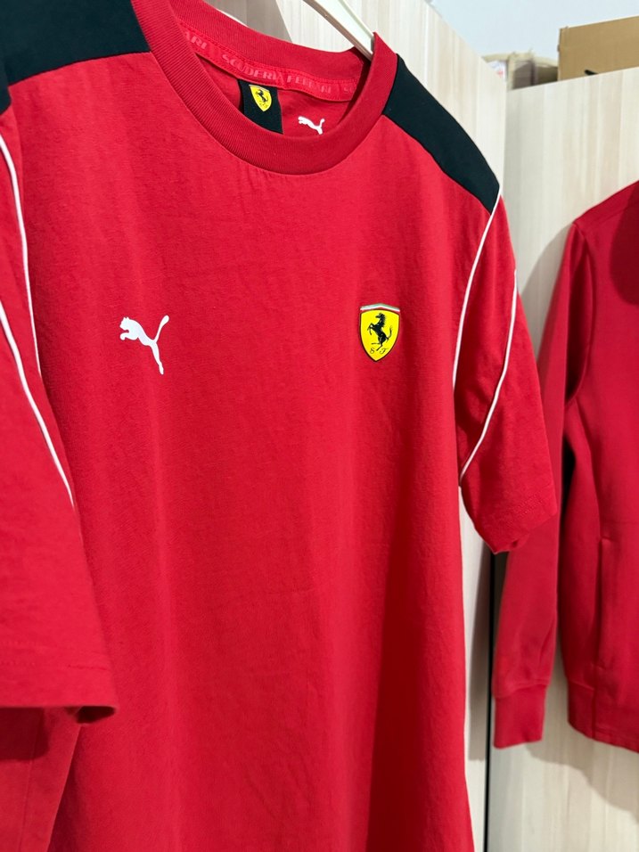 Puma Ferrari Tişört Orjinal Kırmızı - Görsel 2