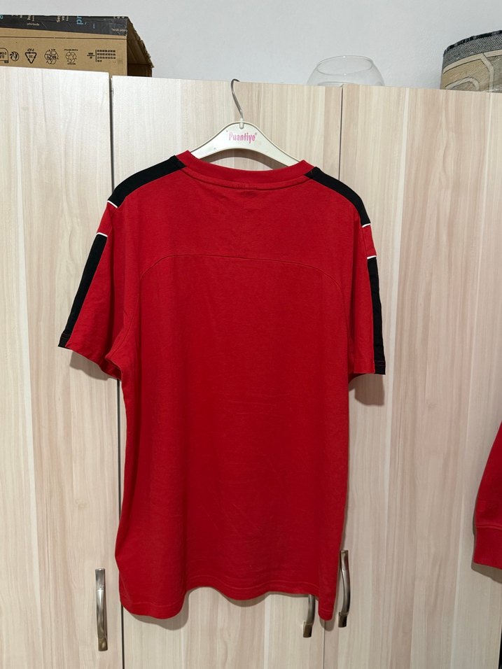 Puma Ferrari Tişört Orjinal Kırmızı - Görsel 5