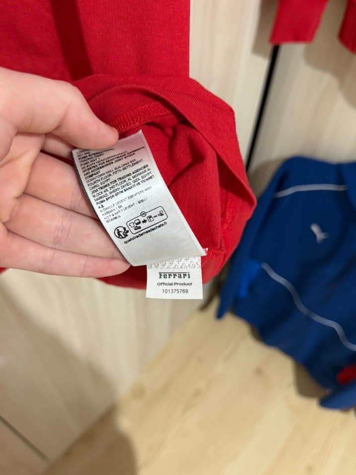 Puma Ferrari Tişört Orjinal Kırmızı - Görsel 4