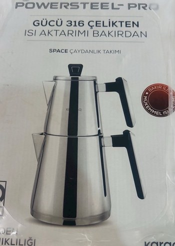 316 Çelik Space Çaydanlık