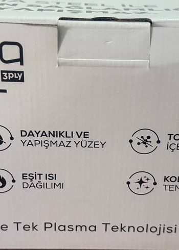  Beden karaca plasma 3 ply 7 parça tencere seti