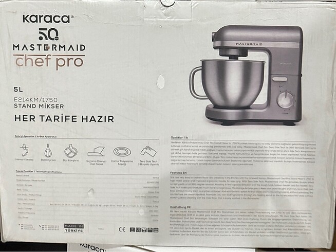 Karaca Mastermaid Chef Pro Çift kollu 1750w Galaxy Gray