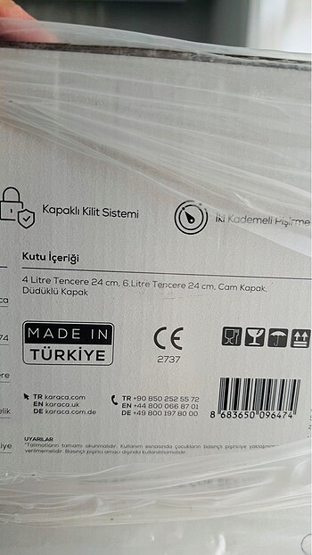 karaca quick and safe 4 litre 6 litre düdüklü