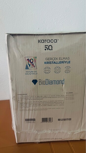 Karaca karaca bio diamond midi set 6 parça